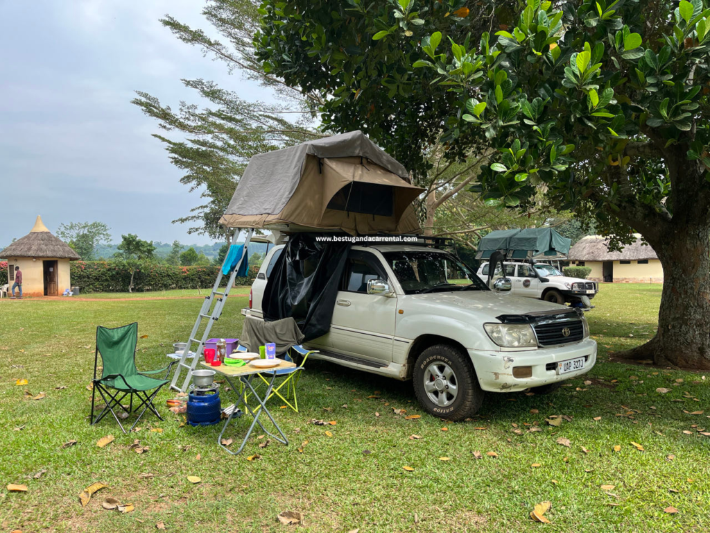 Uganda Car Rental with a rooftop tent